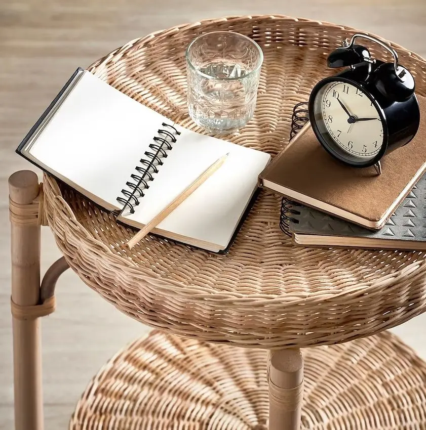 Masa pentru reviste Ikea Tolkning lucrat manual 52cm (Natural)