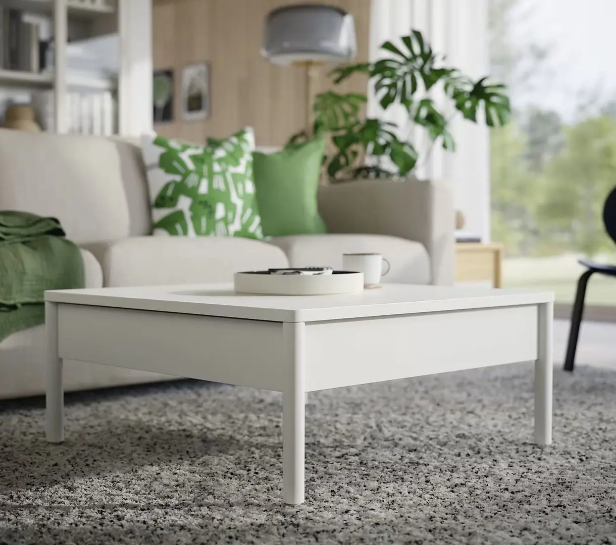 Masa pentru reviste Ikea Tonstad 84x82 (Alb)