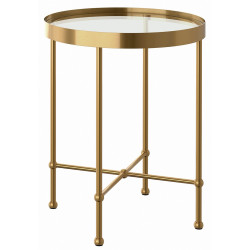 Masa pentru reviste Ikea Torsjo 45 (Auriu/Sticla) Thumb