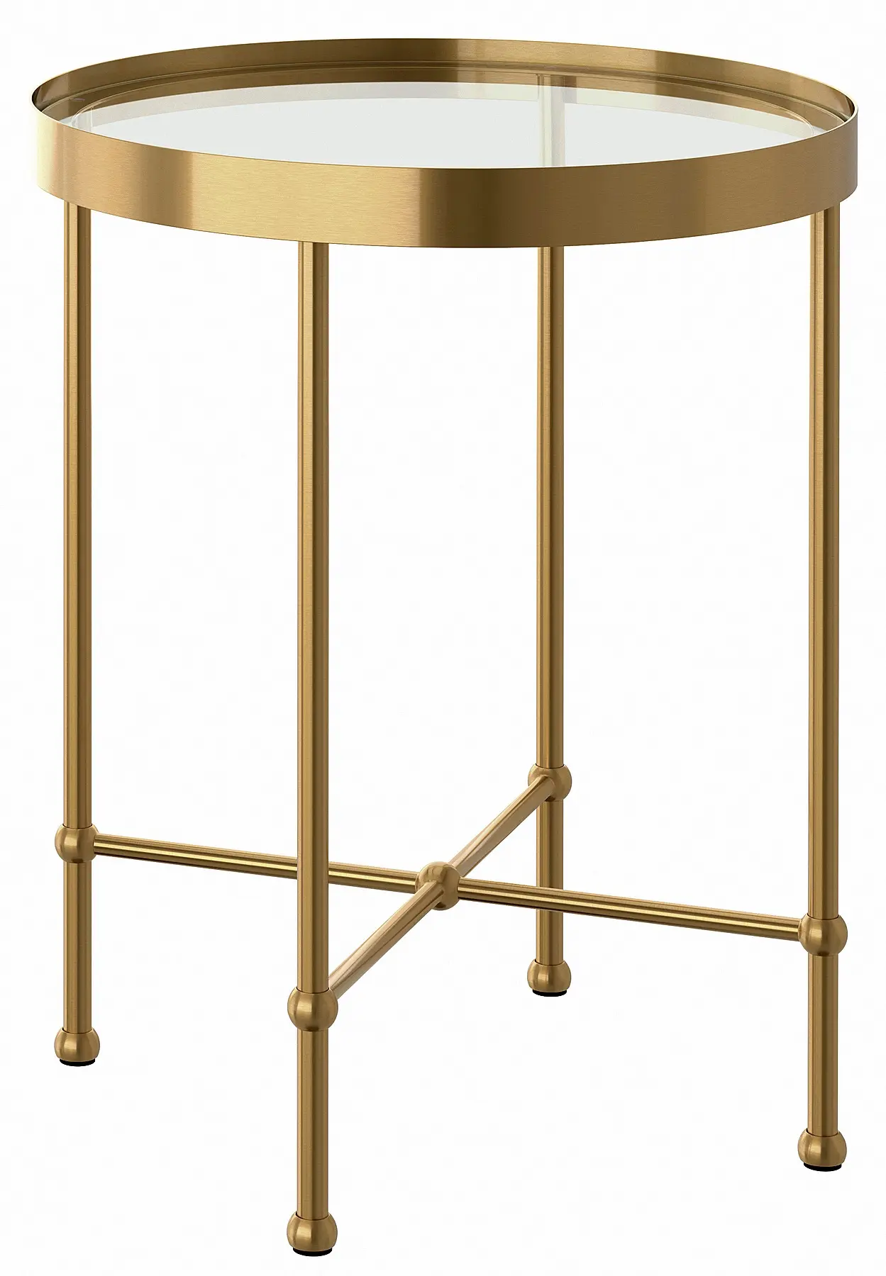 Masa pentru reviste Ikea Torsjo 45 (Auriu/Sticla)