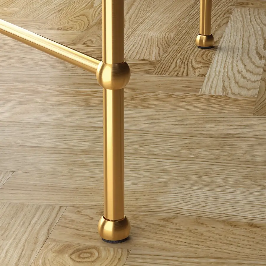 Masa pentru reviste Ikea Torsjo 45 (Auriu/Sticla)