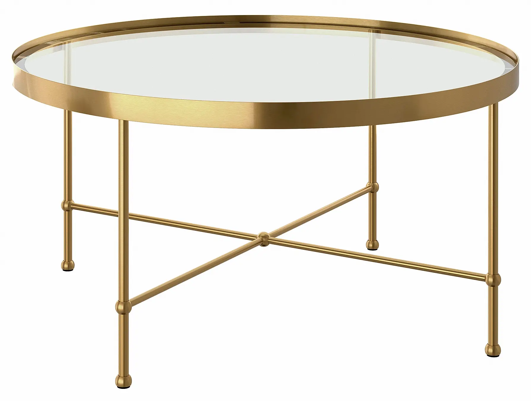 Masa pentru reviste Ikea Torsjo 88 (Auriu/Sticla)