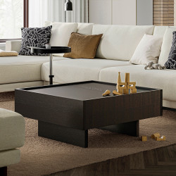 Masuta cafea Ikea Tranered 90x90 (Maro inchis)