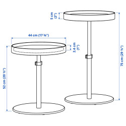 Masuta cafea Ikea Tranered (Negru) Thumb