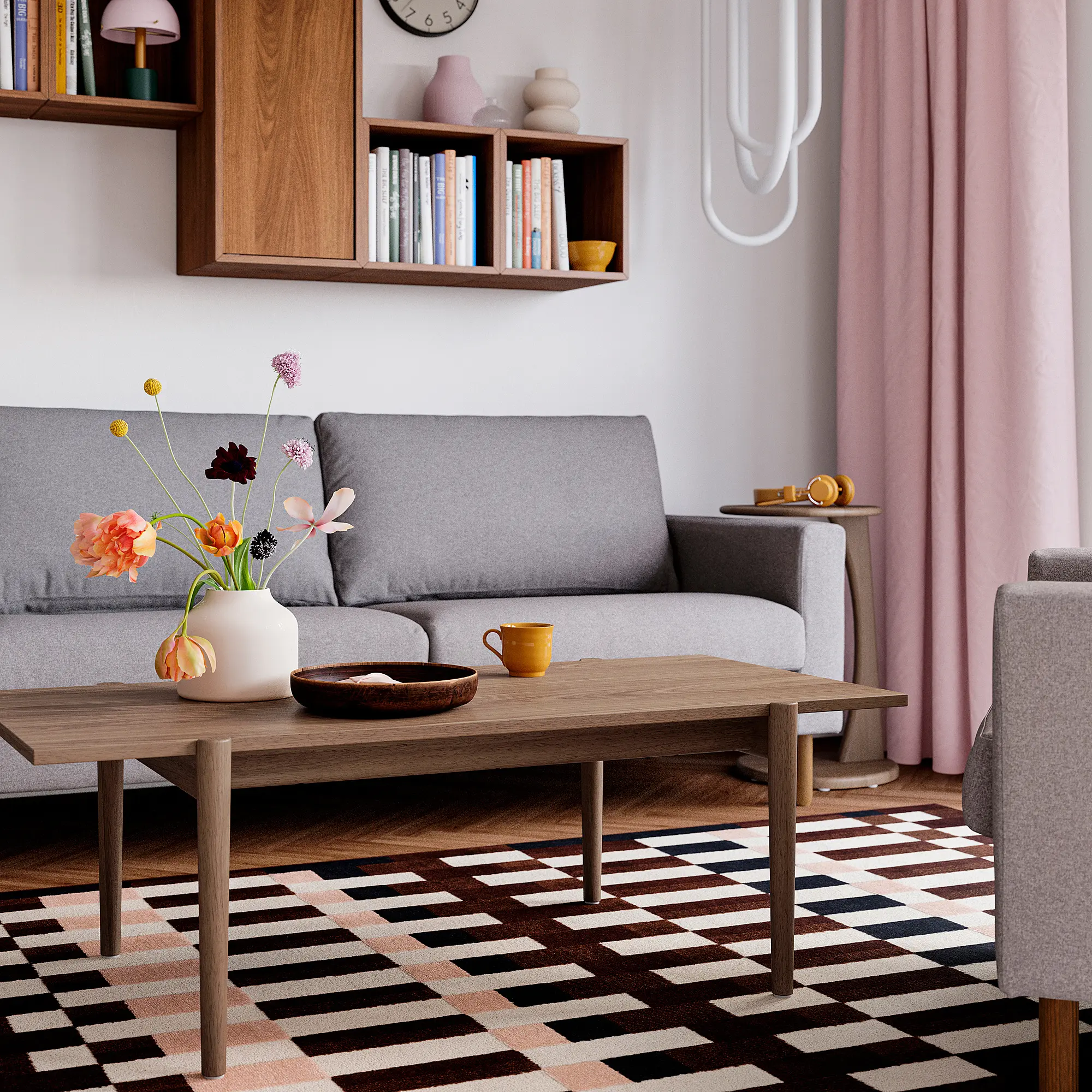Журнальный столик Ikea Ugglerum 130x65 (Орех) - 4