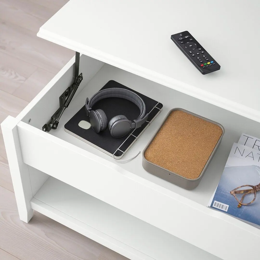 Журнальный столик Ikea Vitteryd регулируемый 97 (Белый) - 7