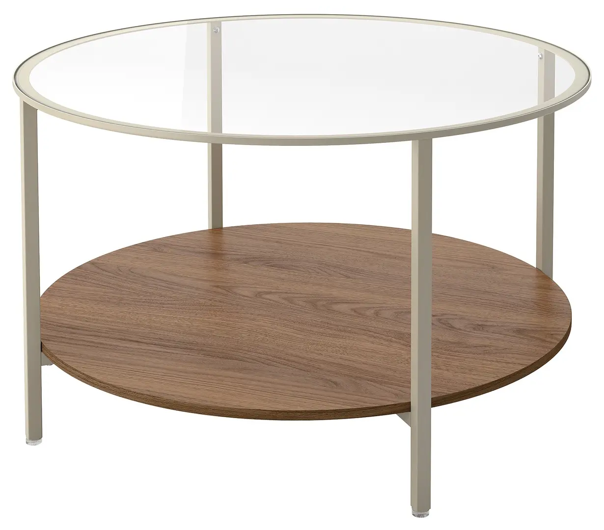 Masa pentru reviste Ikea Vittsjo 75 (Bej deschis/Sticla)