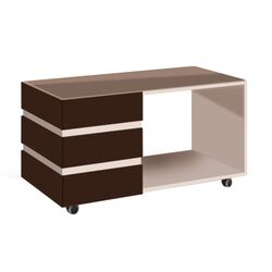 Masa pentru reviste КМК 0651.25 Hilton (Cappuccino Light/Mocha Gloss)