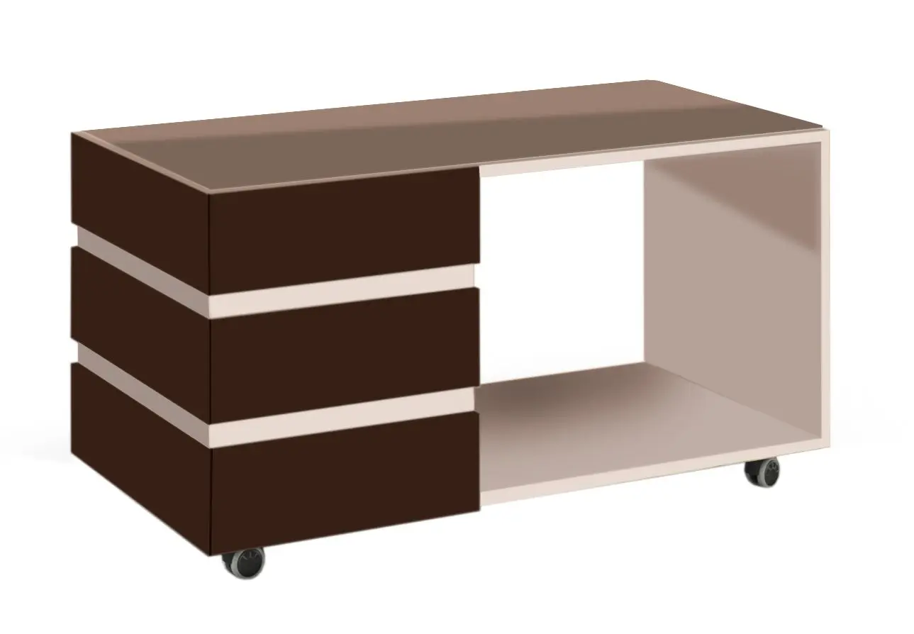 Masa pentru reviste КМК 0651.25 Hilton (Cappuccino Light/Mocha Gloss)