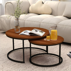 Set 3 mese pentru reviste Lean 26620 (Brown/Black)