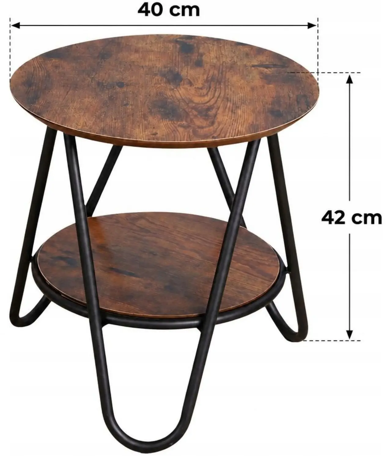 Masa pentru reviste Lean 26621 (Brown/Black) - 3