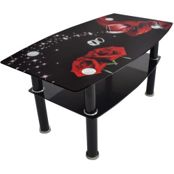 Masa pentru reviste Magnusplus CT 114 (Black/Red) Thumb