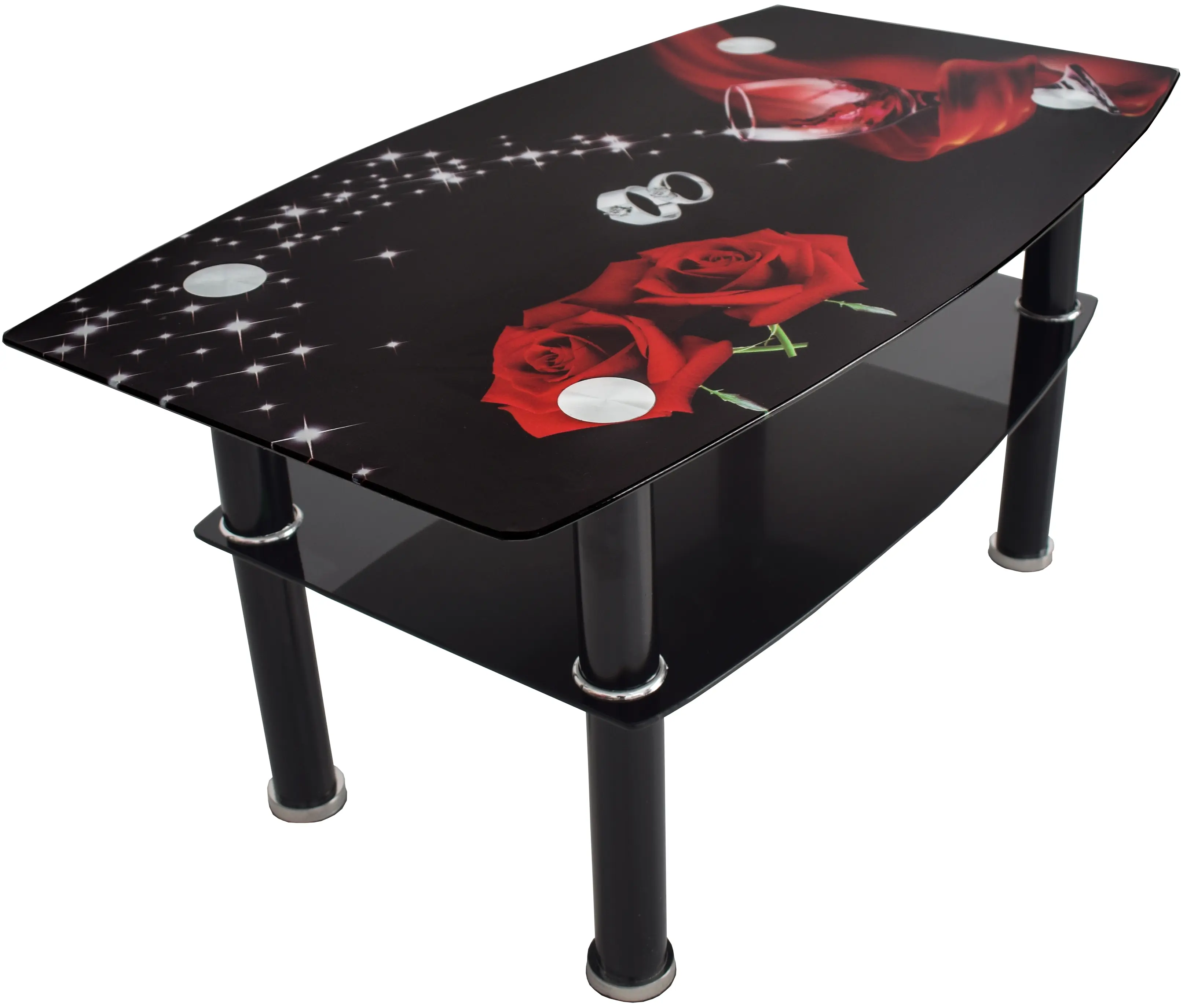 Masa pentru reviste Magnusplus CT 114 (Black/Red)