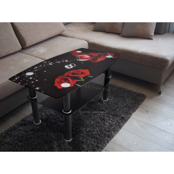 Masa pentru reviste Magnusplus CT 114 (Black/Red)