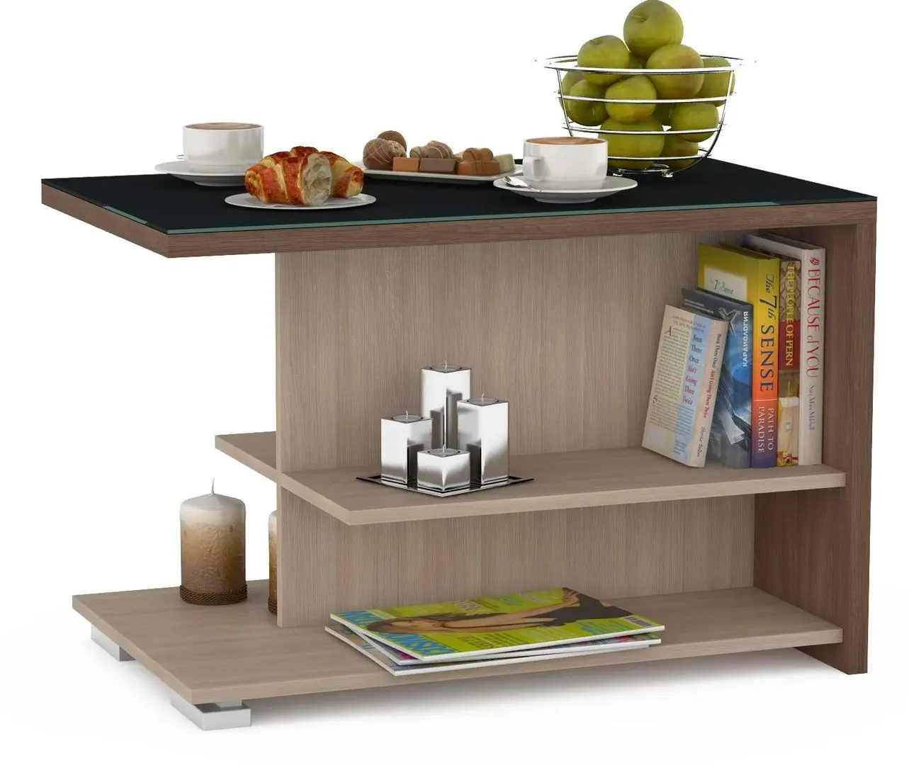 Журнальный столик Marcel Prod Michel 2071 (Ash Shimo Dark/Ash Shimo Light)