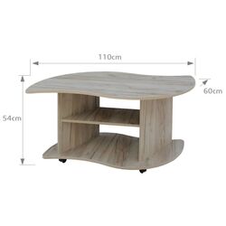 Журнальный столик Marcel Prod Viraj 110 (Craft Oak Gray) Thumb