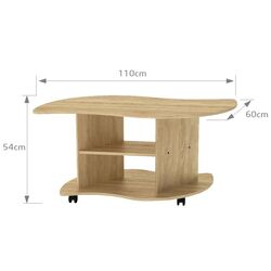 Masa pentru reviste Marcel Prod Viraj 110 (Sonoma Oak) Thumb