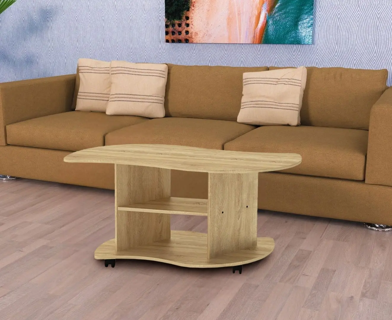 Masa pentru reviste Marcel Prod Viraj 110 (Sonoma Oak)