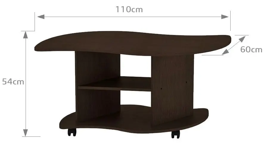 Masa pentru reviste Marcel Prod Viraj 110 (Wenge)