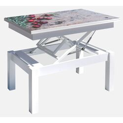 Masa-transformer pentru reviste Marcel Prod Butterfly Print 4 (White) Thumb