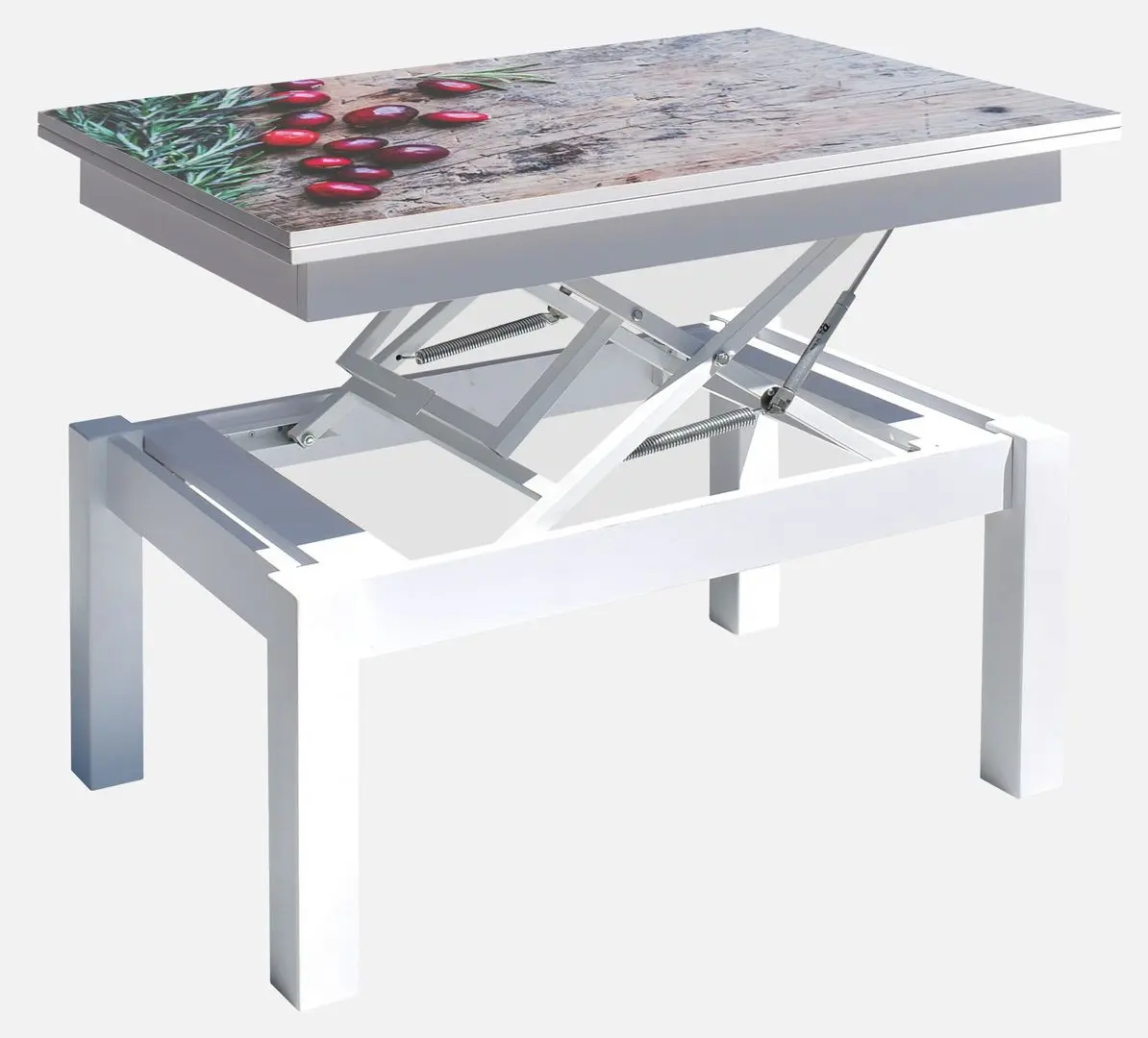 Masa-transformer pentru reviste Marcel Prod Butterfly Print 4 (White)