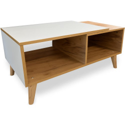 Masa pentru reviste MatroLuxe Matro №1 (Baroque Ristretto Oak/White) Thumb
