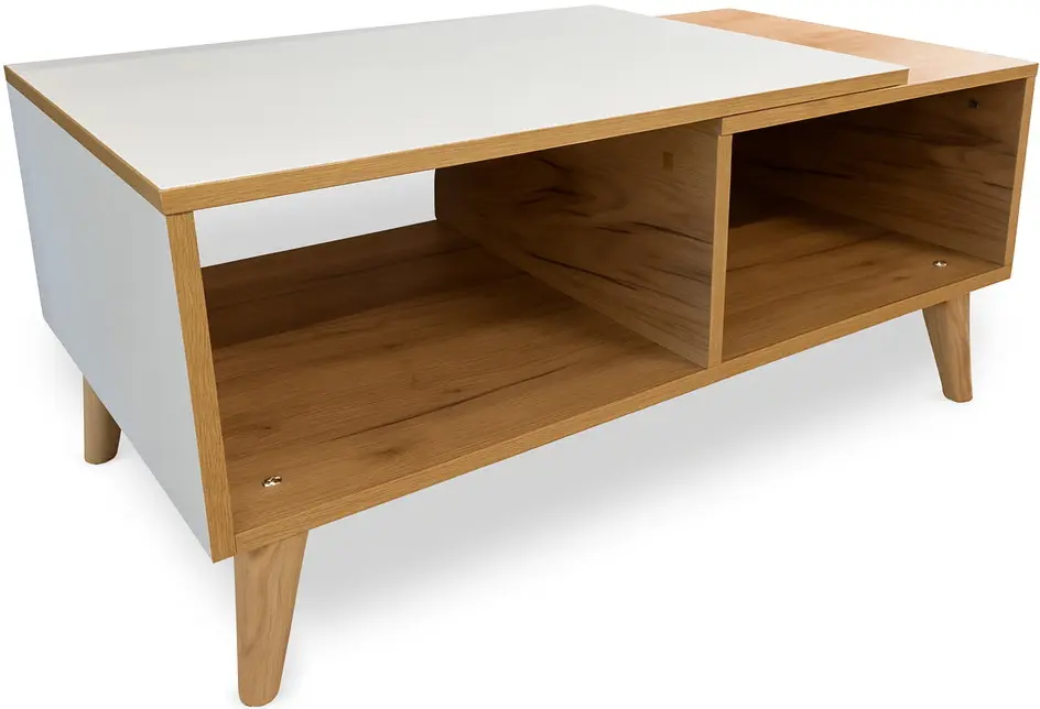 Masa pentru reviste MatroLuxe Matro №1 (Baroque Ristretto Oak/White) - 2