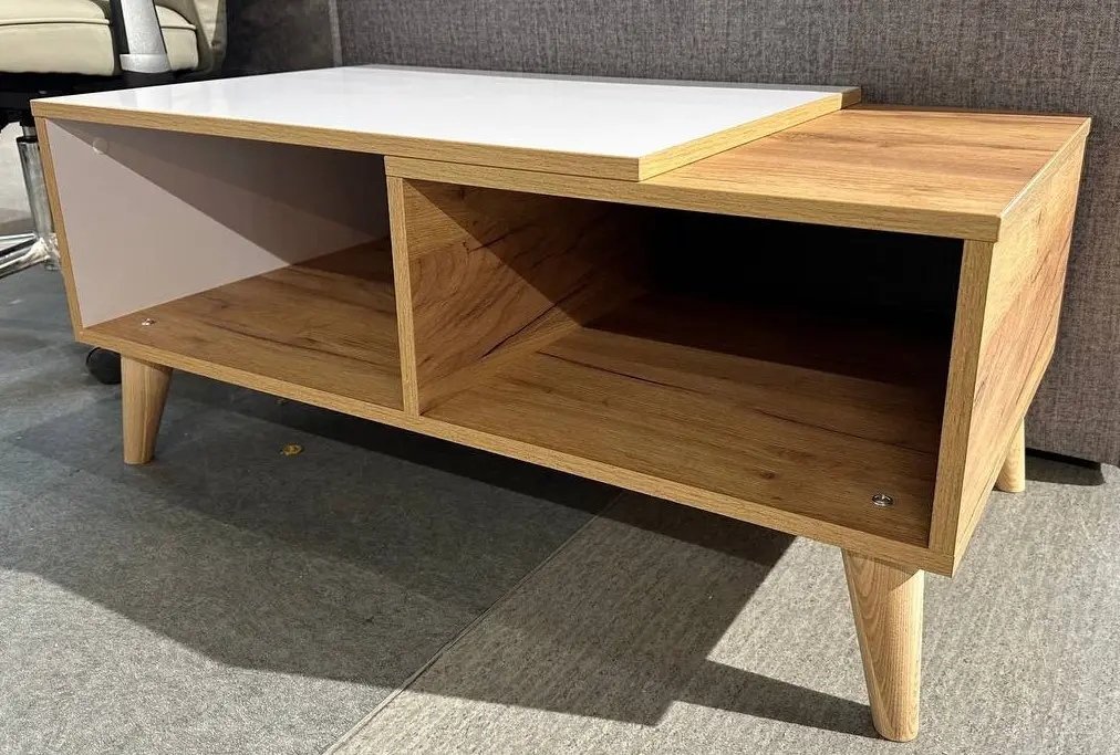 Masa pentru reviste MatroLuxe Matro №1 (Baroque Ristretto Oak/White) - 3