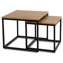 Set mese pentru reviste Mebel Elite Carmi (Golden Oak/Black) Thumb