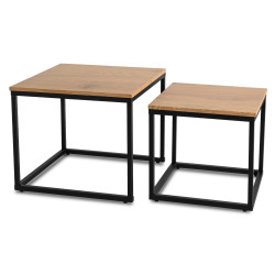 Set mese pentru reviste Mebel Elite Carmi (Golden Oak/Black) Thumb