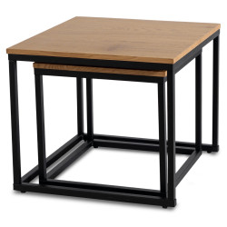 Set mese pentru reviste Mebel Elite Carmi (Golden Oak/Black) Thumb