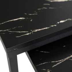 Set mese pentru reviste Mebel Elite Juno (Black Marble) Thumb