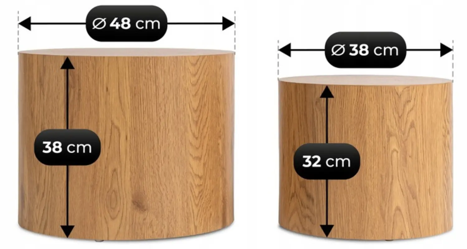 Set mese pentru reviste Mebel Elite Leila (Oak)