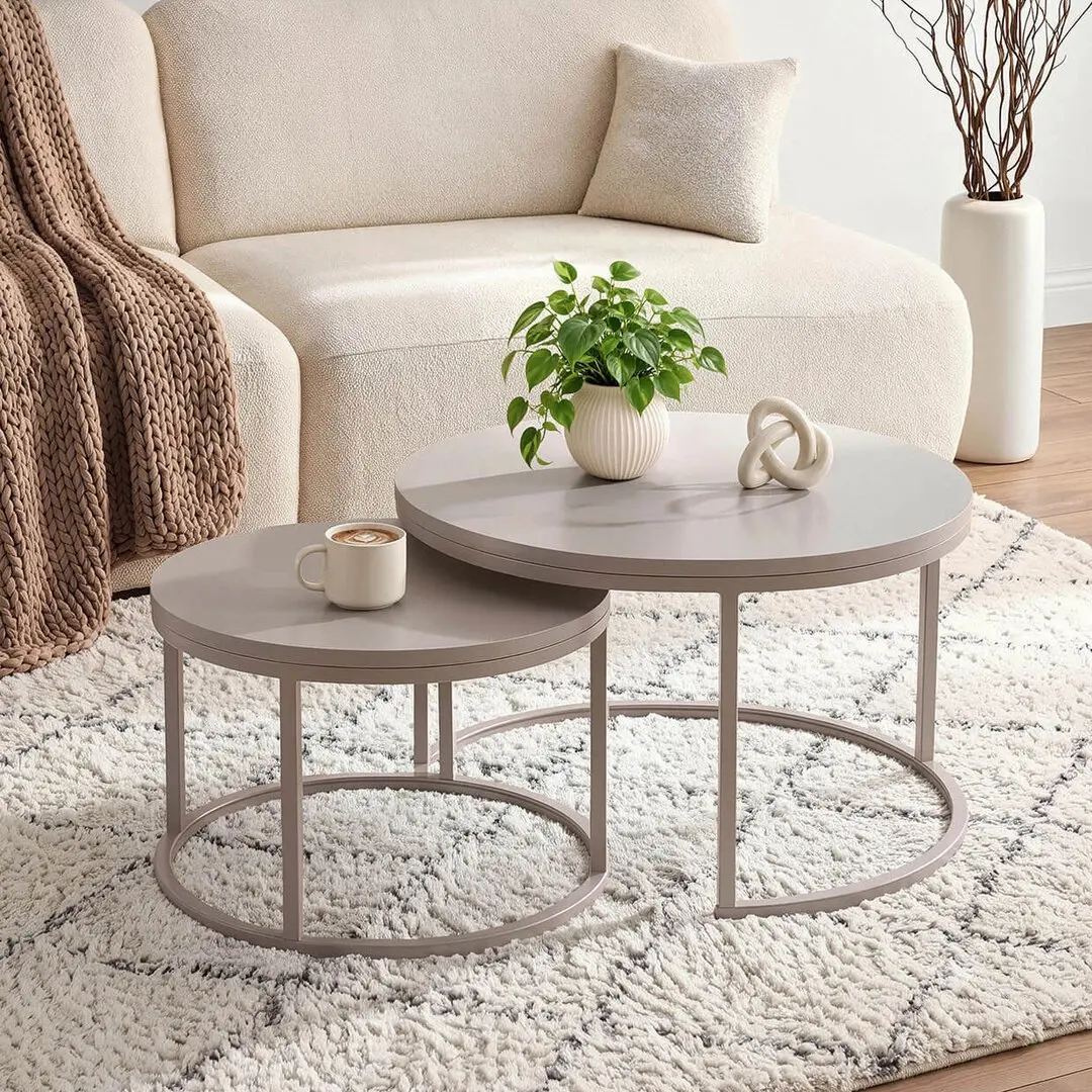 Set masute cafea Mebel Elite Nelly MAX (Cashmere)