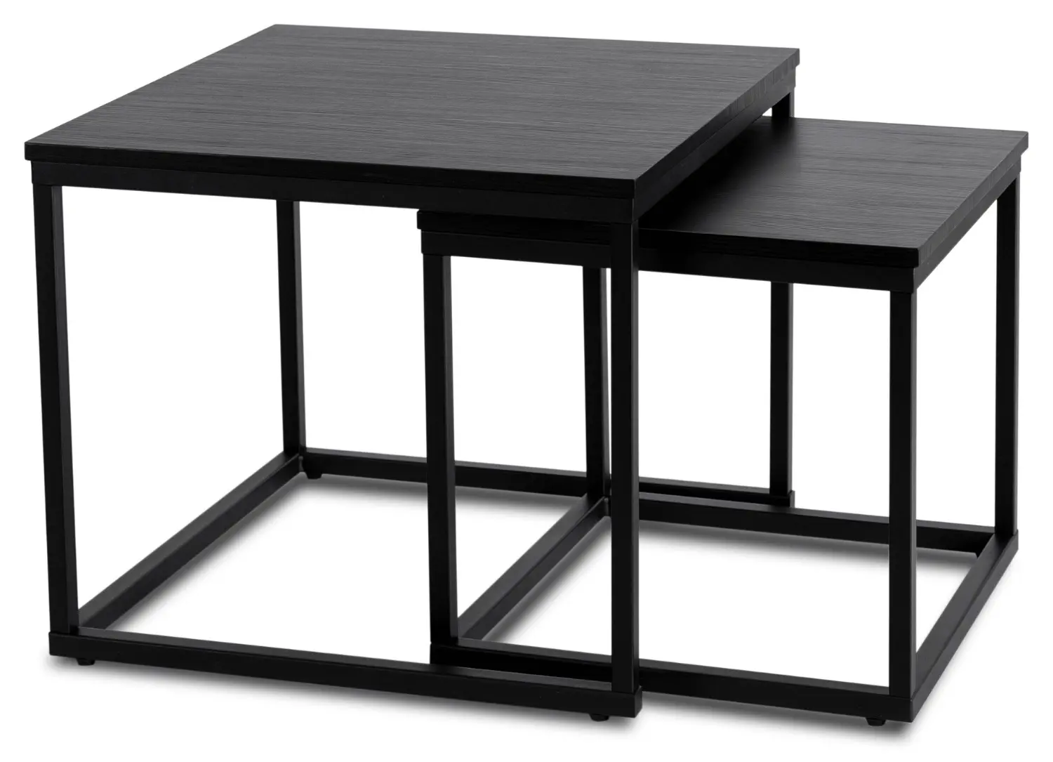 Комплект журнальных столиков Mebel Elite Tevet (Black) - 2