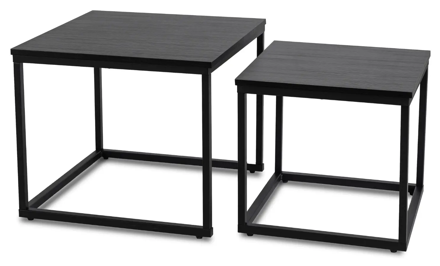 Комплект журнальных столиков Mebel Elite Tevet (Black) - 3