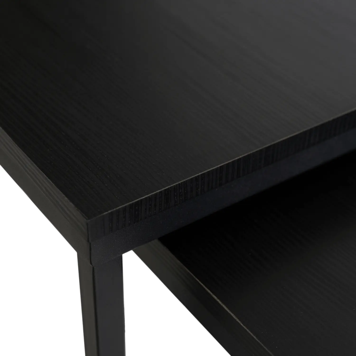 Комплект журнальных столиков Mebel Elite Tevet (Black) - 5