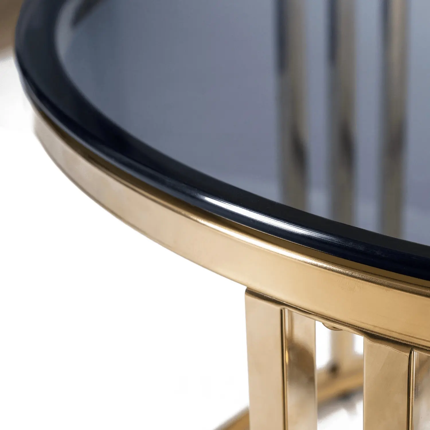 Set masute cafea Mebel Elite Triton Max (Grey/Gold) - 5