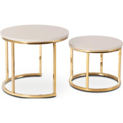 Set masute pentru reviste Mebel Elite Apulia (Cashmere/Gold) Thumb
