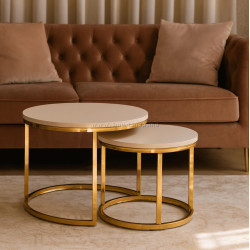 Set masute pentru reviste Mebel Elite Apulia (Cashmere/Gold)