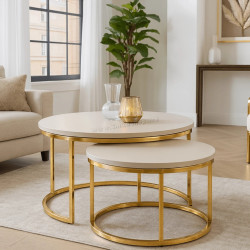 Set masute pentru reviste Mebel Elite Apulia Max (Cashmere/Gold)