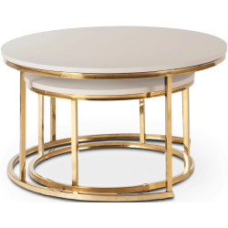 Set masute pentru reviste Mebel Elite Apulia Max (Cashmere/Gold) Thumb