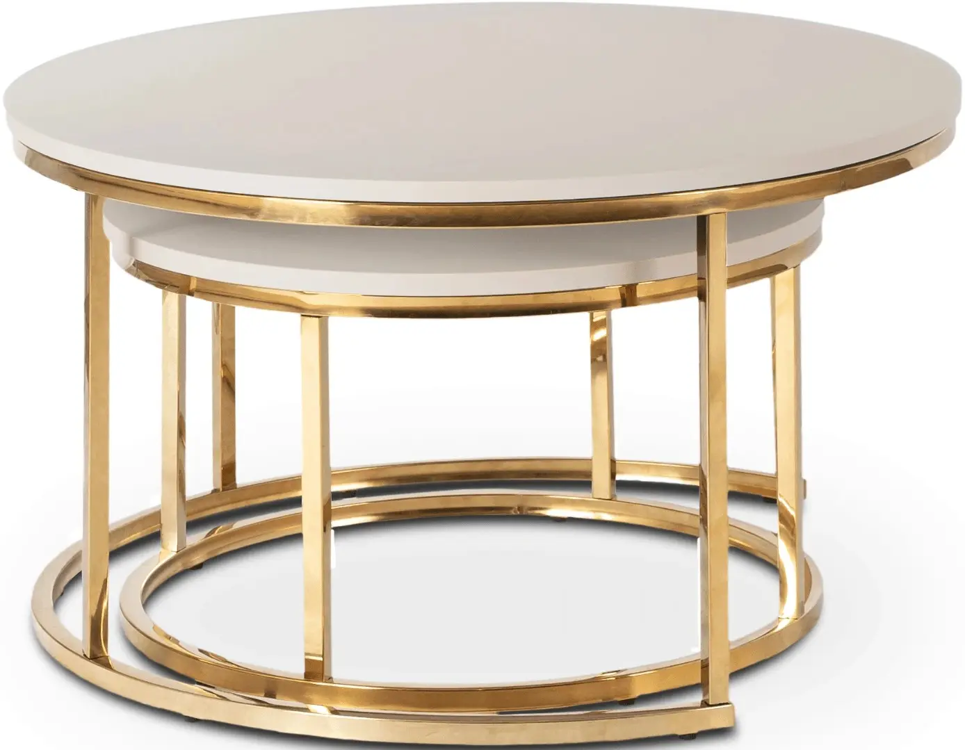 Set masute pentru reviste Mebel Elite Apulia Max (Cashmere/Gold) - 4