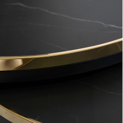 Set masute pentru reviste Mebel Elite Aron (Black Marble/Gold) Thumb