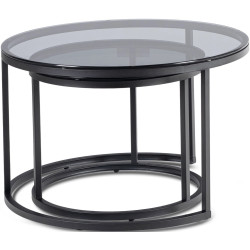 Set masute pentru reviste Mebel Elite Carrera (Grey/Black) Thumb