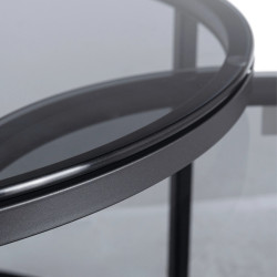Set masute pentru reviste Mebel Elite Carrera (Grey/Black) Thumb