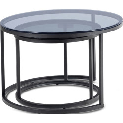 Set masute pentru reviste Mebel Elite Carrera Max (Grey/Black) Thumb