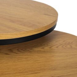 Набор журнальных столиков Mebel Elite Delia (Craft Oak Golden/Black) Thumb