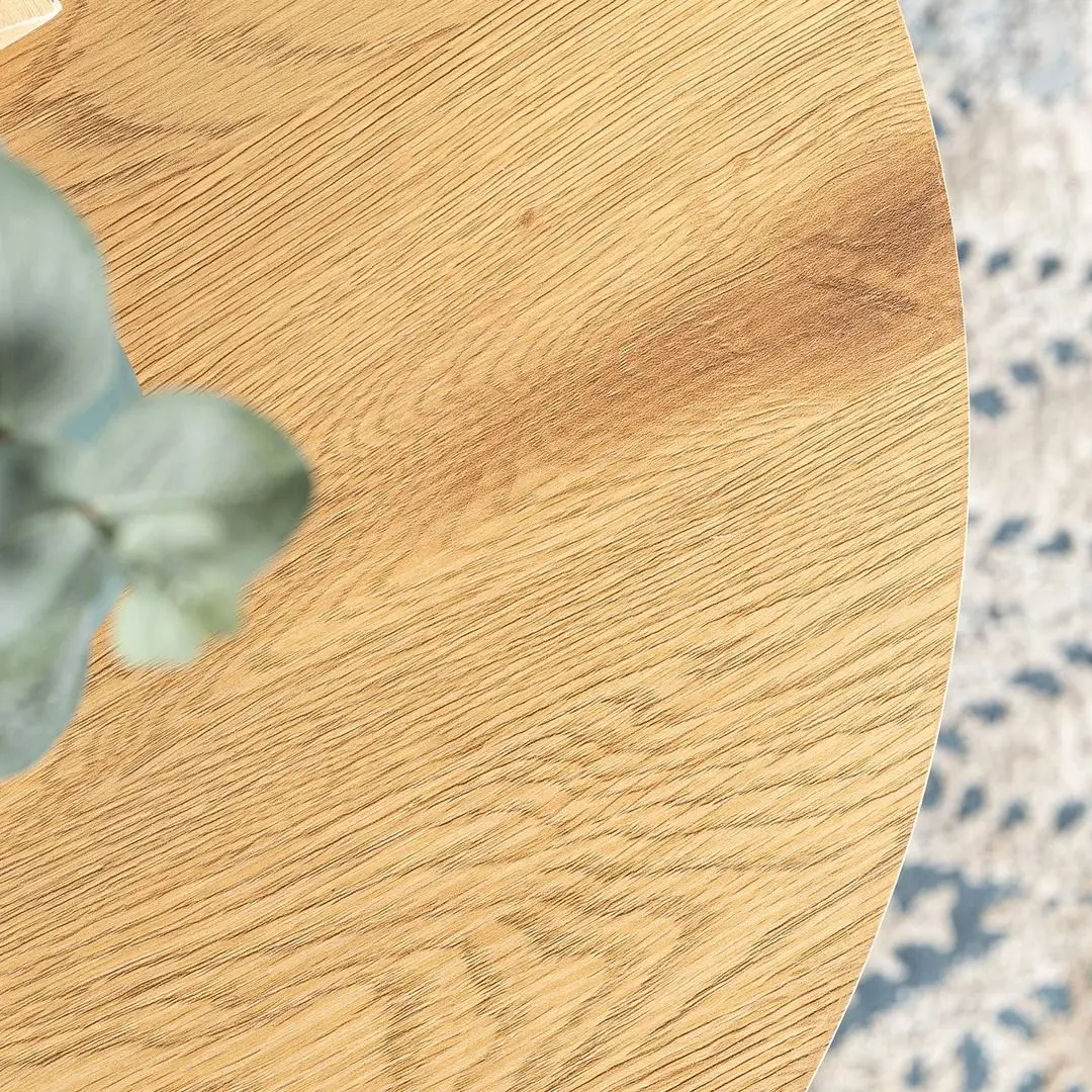 Набор журнальных столиков Mebel Elite Delia (Craft Oak Golden/Black)