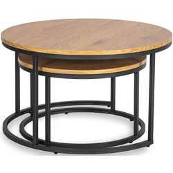 Set masute pentru reviste Mebel Elite Delia Max (Craft Oak Golden/Black) Thumb